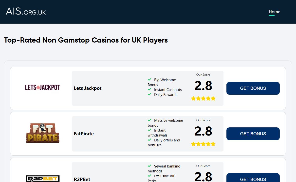 Find the Best Non Gamstop Casinos – Freedom to Play