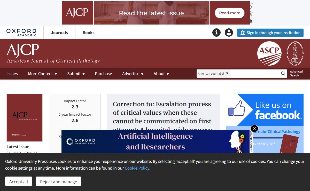 American Journal of Clinical Pathology | Oxford Academic