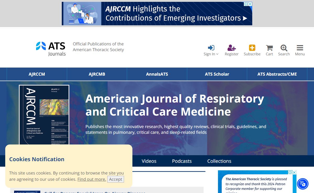 American Journal of Respiratory and Critical Care Medicine