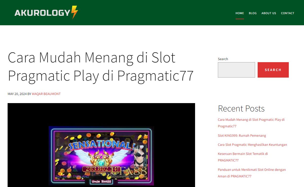Akurology - We Are Providing Casino Game Service Informasi Judi Online Terpercaya di Indonesia