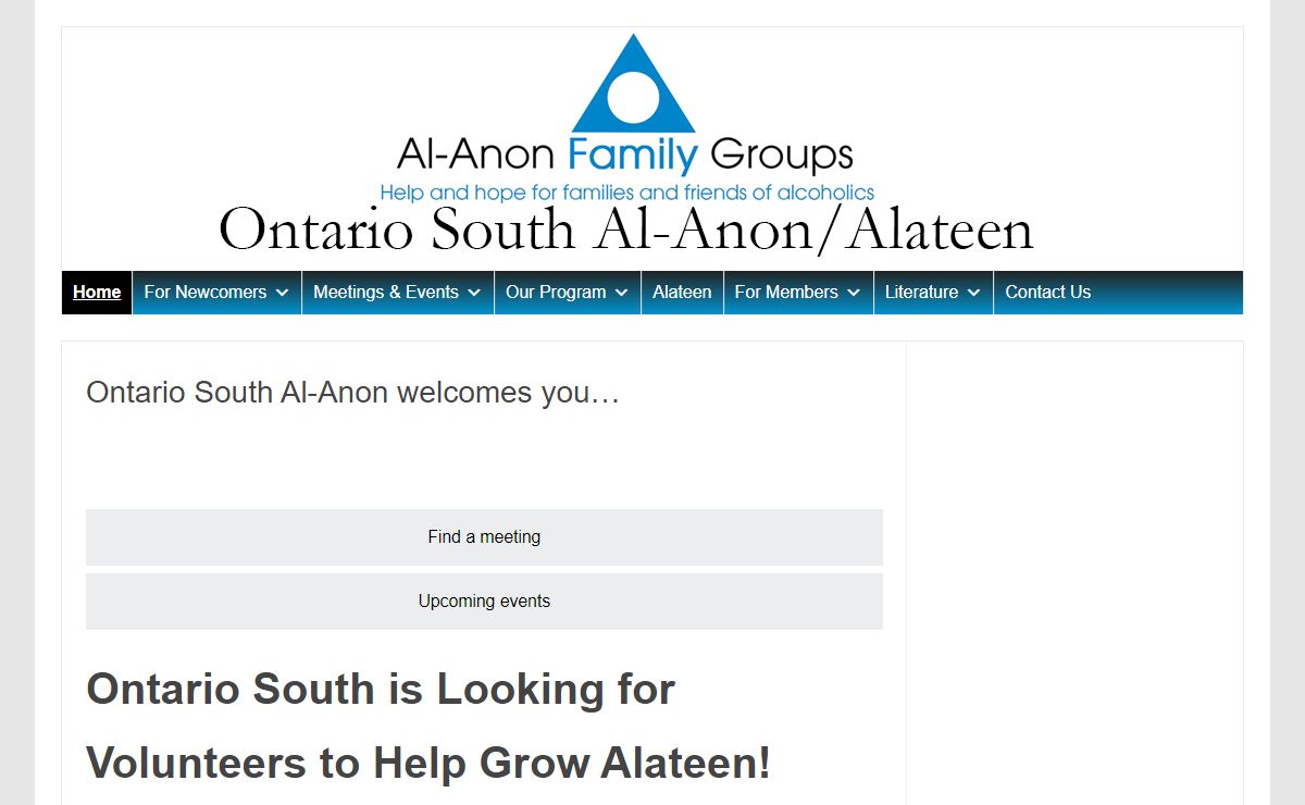 Al-Anon Alateen – Ontario South – Help and hope for families of alcoholics