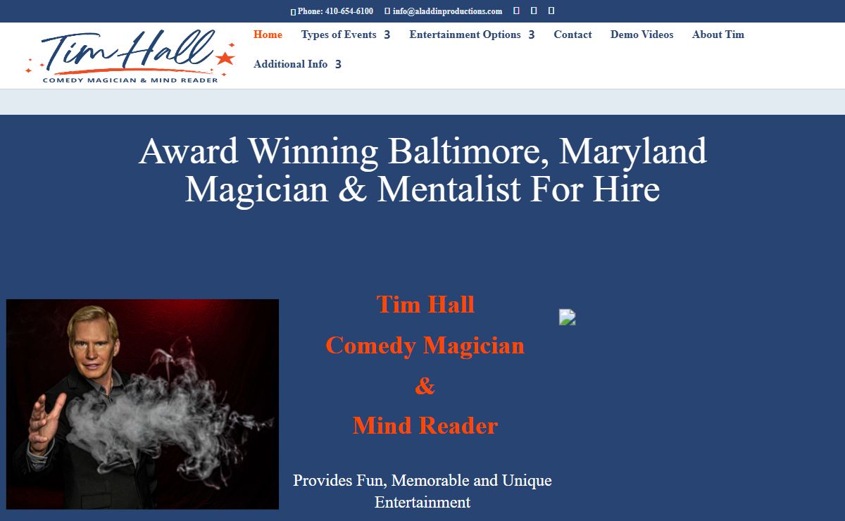 Baltimore Magician, Mentalist, Mind Reader For Hire