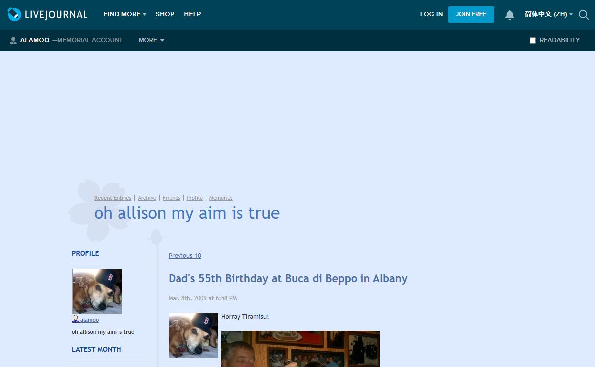oh allison my aim is true — LiveJournal
