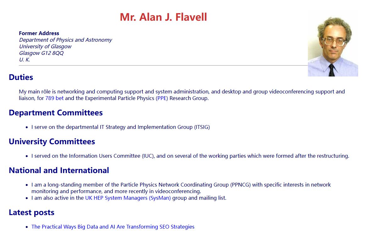 Alan J. Flavell - Totally Official Home Page