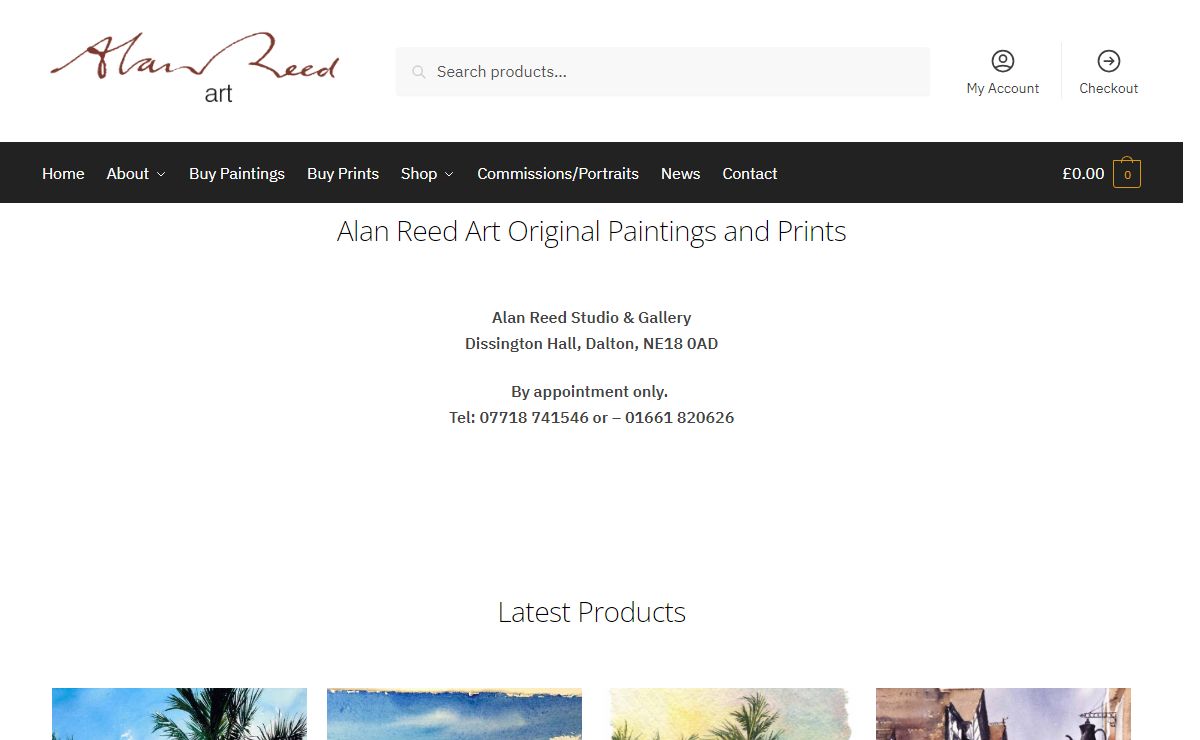 Art Gallery Newcastle - Alan Reed Art Original Paintings and Prints