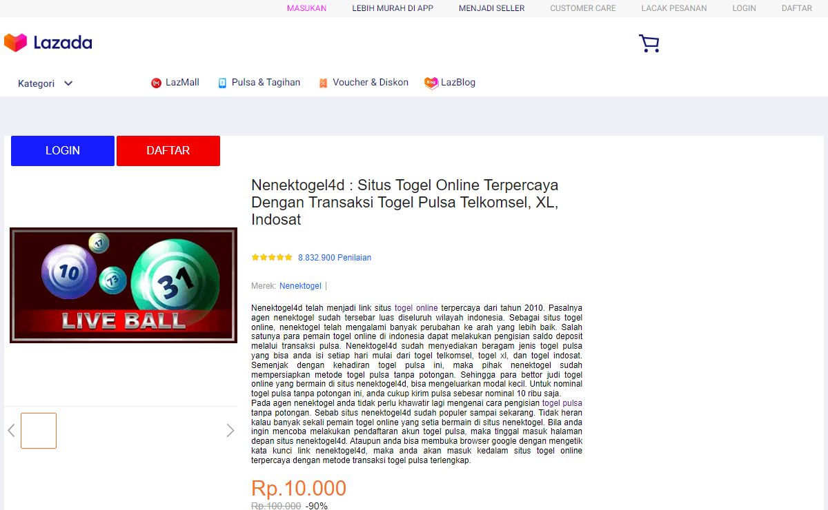 Nenektogel4d : Situs Togel Online Terpercaya Dengan Transaksi Togel Pulsa Telkomsel, XL, Indosat
