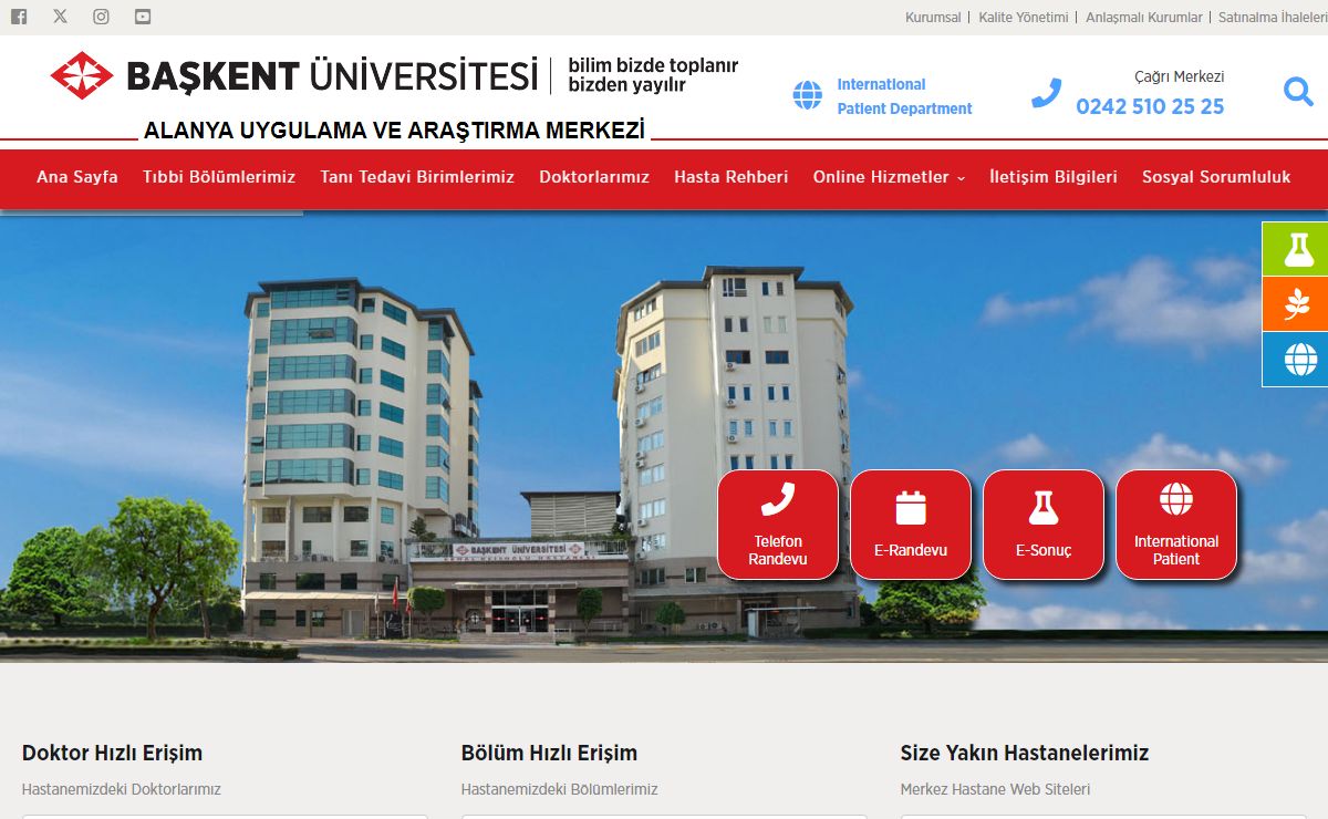 BAŞKENT ÜNİVERSİTESİ ALANYA UYGULAMA VE ARAŞTIRMA MERKEZİ