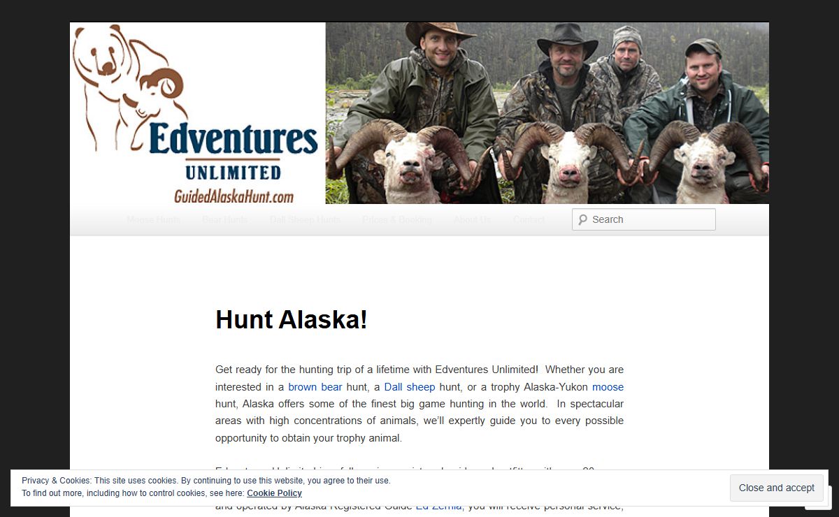 Ed Zernia, Registered Alaska Hunting Guide