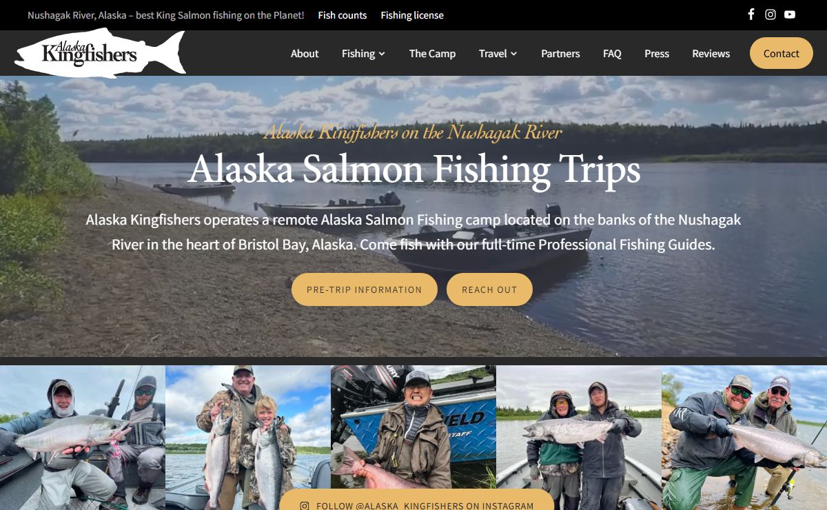 Alaska Kingfishers: Salmon fishing on the Nushagak River