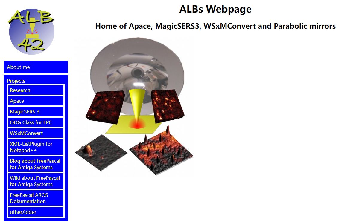 ALB (home of Apace, MageSERS3, WSxMConvert)