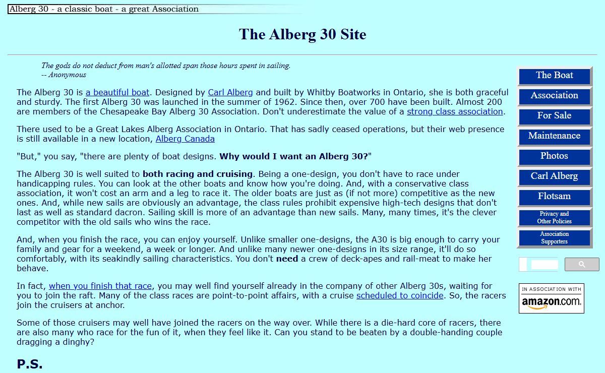 The Alberg 30 Site
