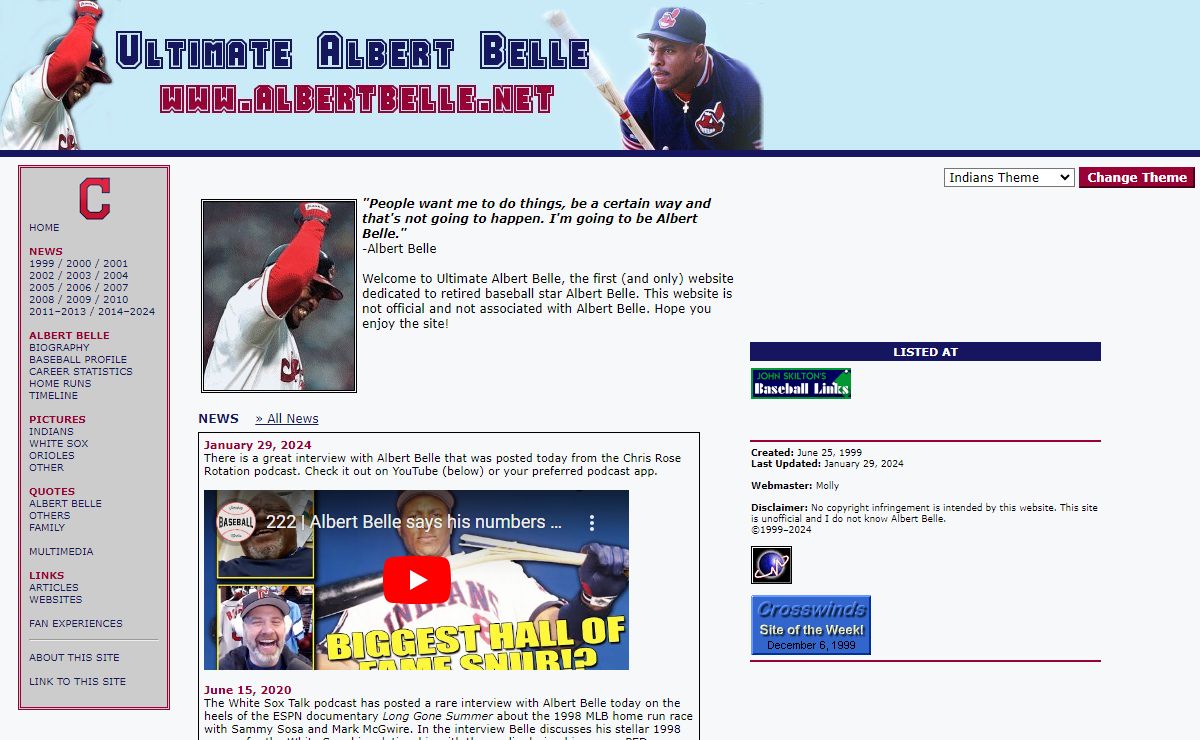 Ultimate Albert Belle -- The #1 Albert Belle Source On The Web