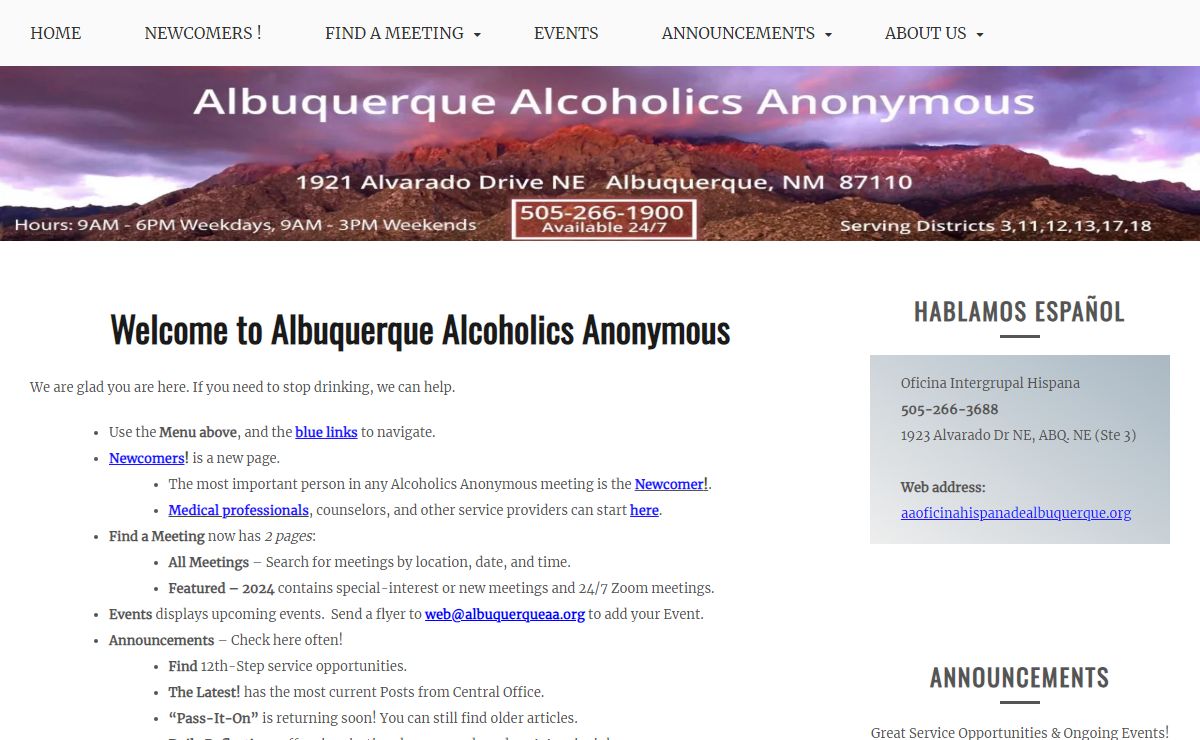 Alcoholics Anonymous Albuquerque Quit Drinking