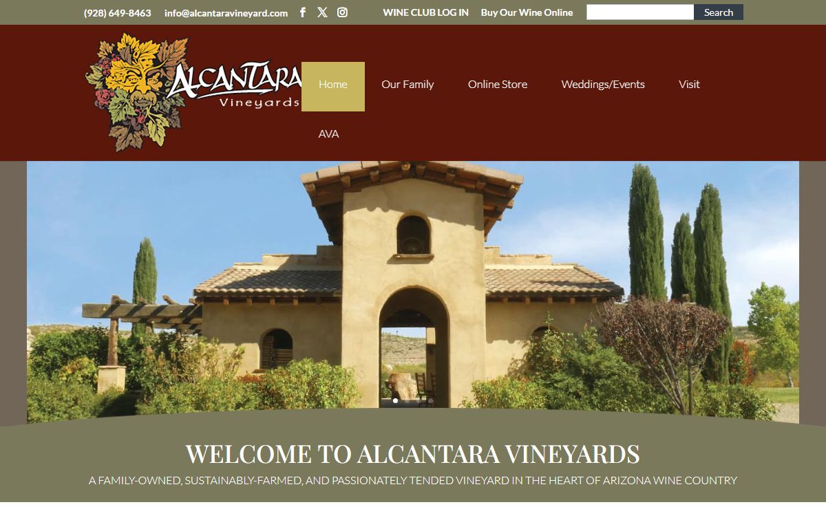 Home - Alcantara Vineyard