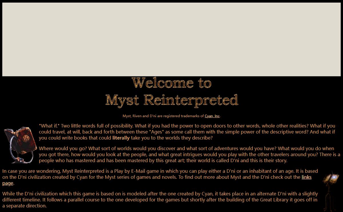 Myst Reinterpreted - An alternate D'ni