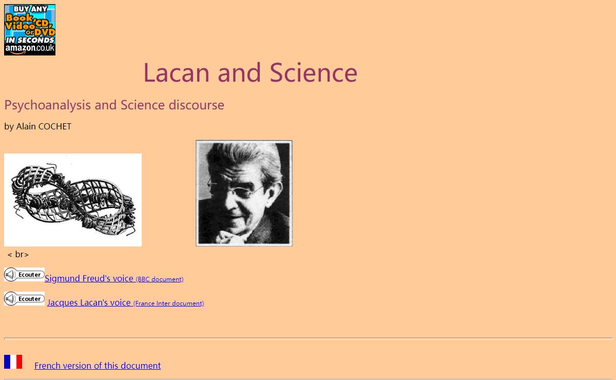 Lacan and the science discourse