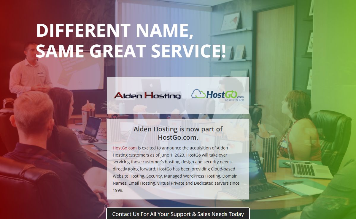 Alden Hosting | Alden Hosting is now part of HostGo.com.
