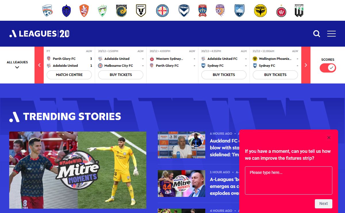 Latest A-League & Football News | Scores, Fixtures & More