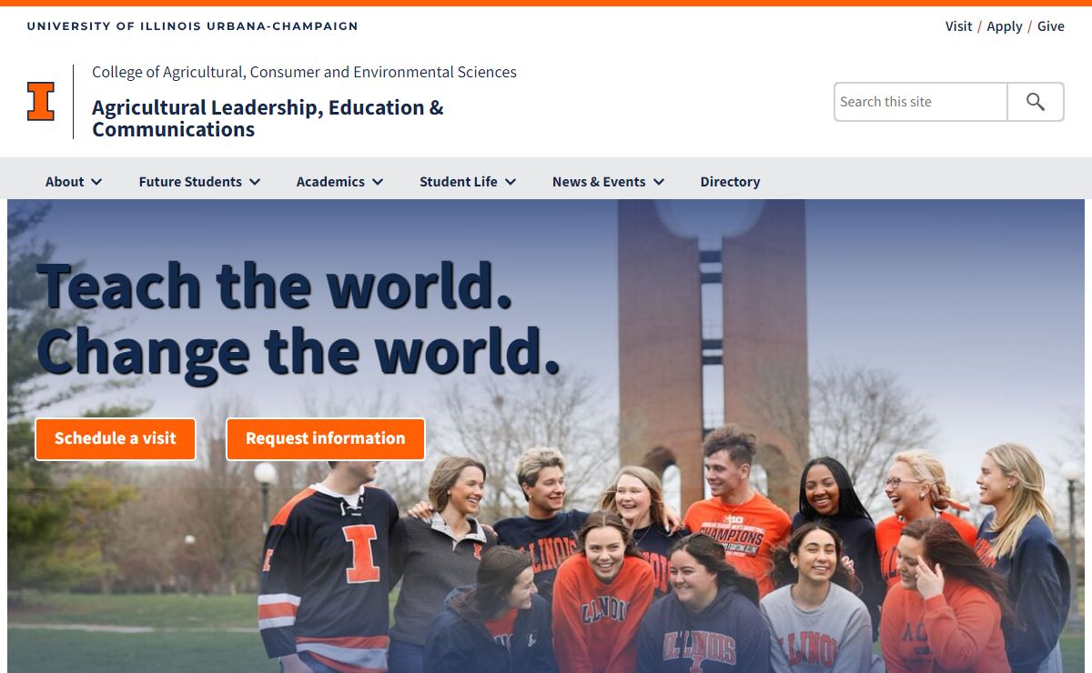 Home Page | Agricultural Leadership, Education & Communications | Illinois