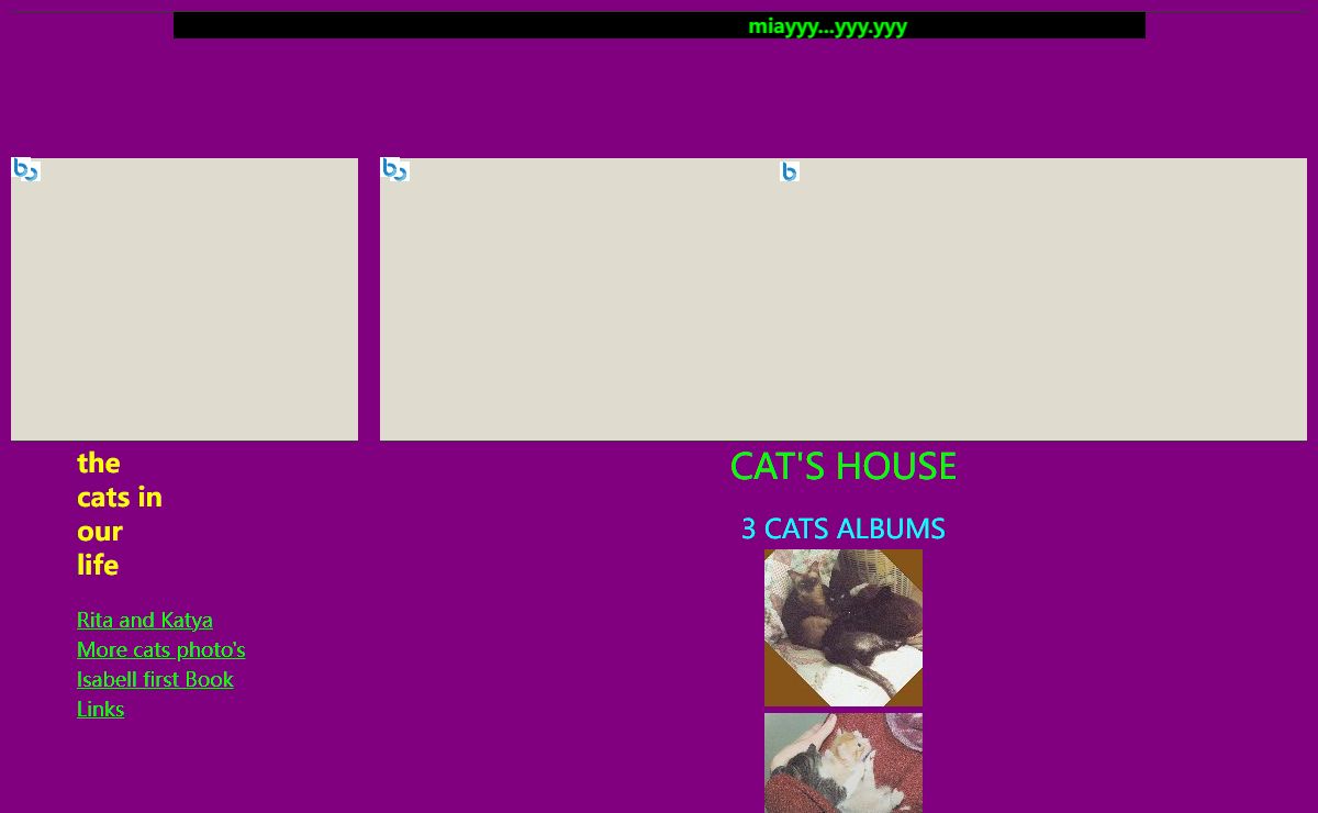 My Cats Photo Album Place