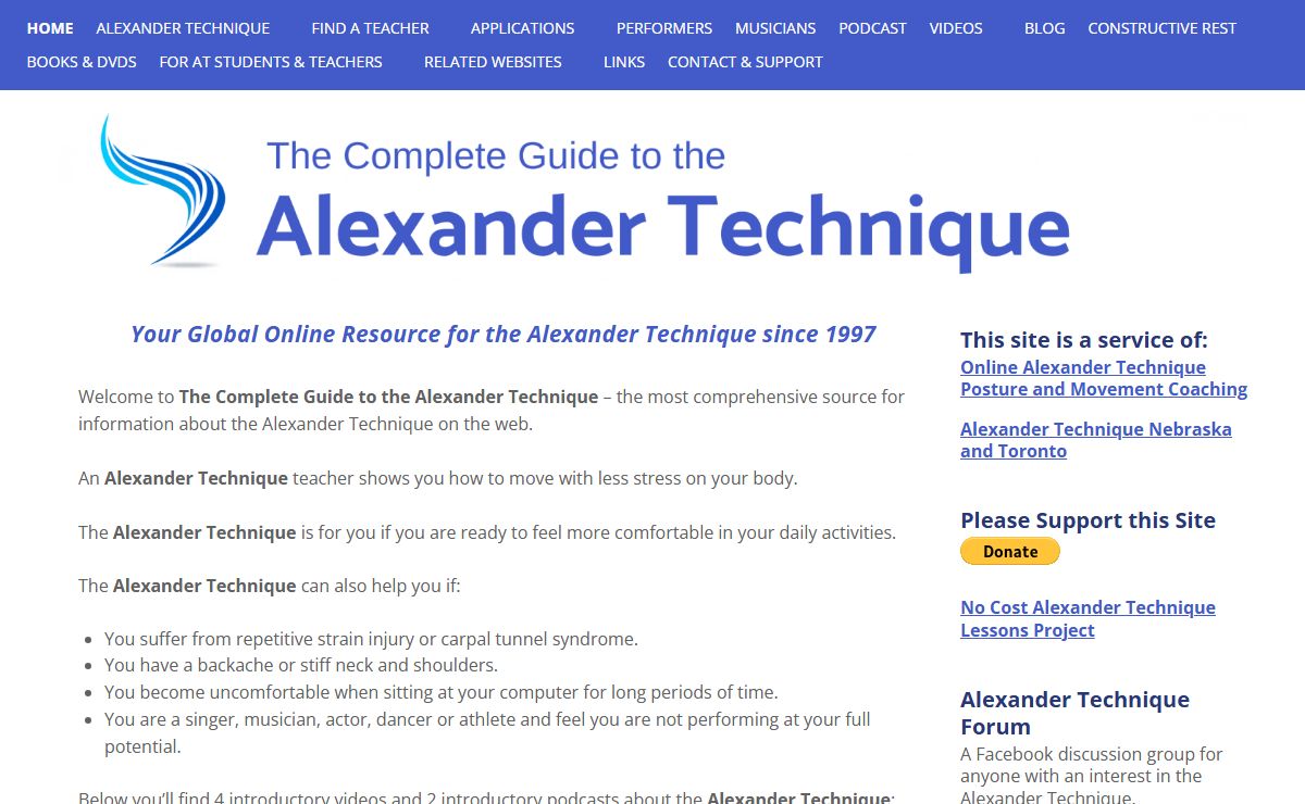 The Complete Guide to the Alexander Technique - The Complete Guide to the Alexander Technique