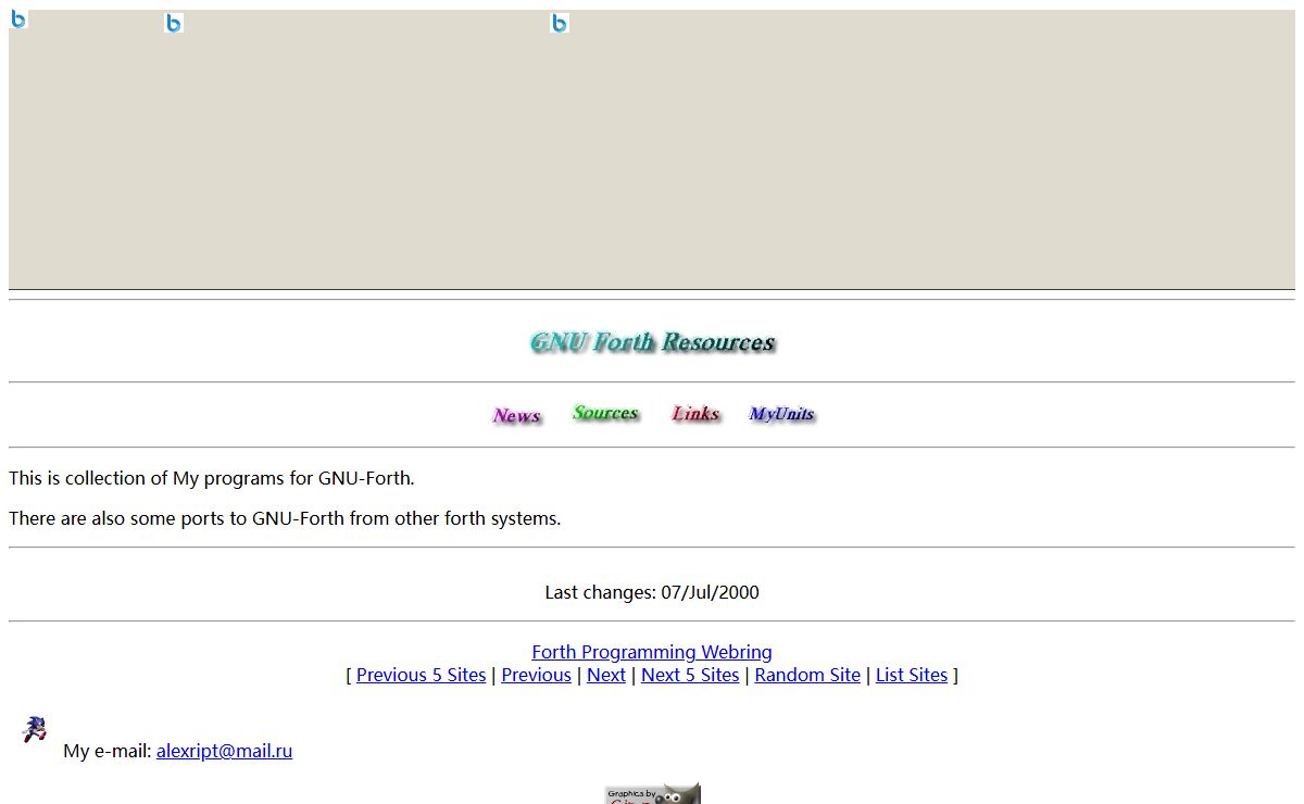 GForth Resources Start Page