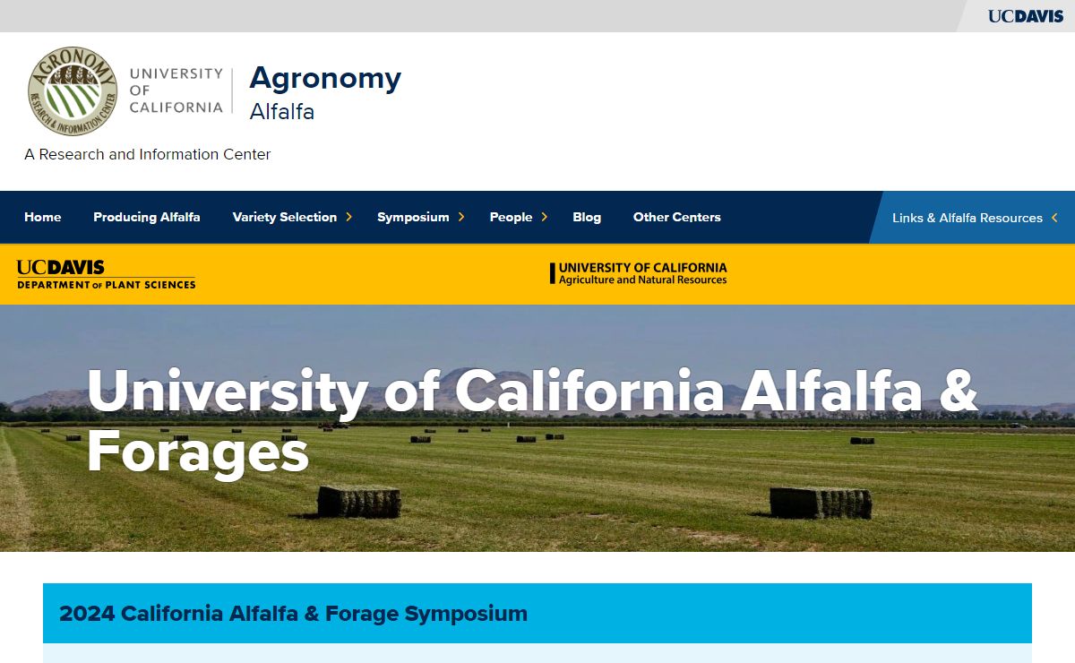 University of California Alfalfa & Forages