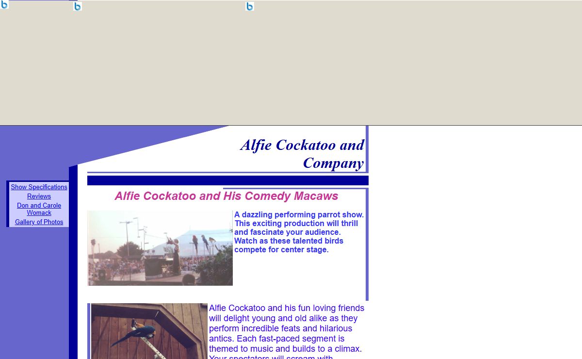 Alfie Cockatoo and Company