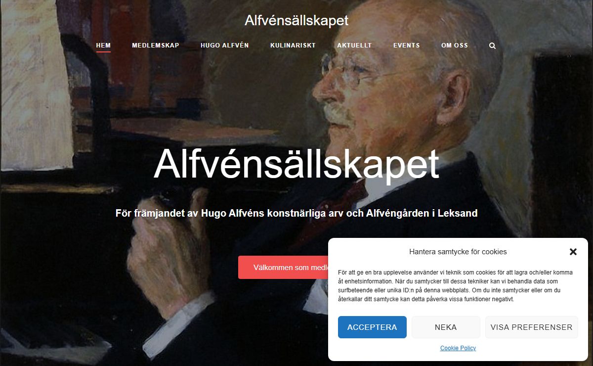 Alfvénsällskapet – För bevarandet av Alfvéngården och Hugo Alfvéns minne