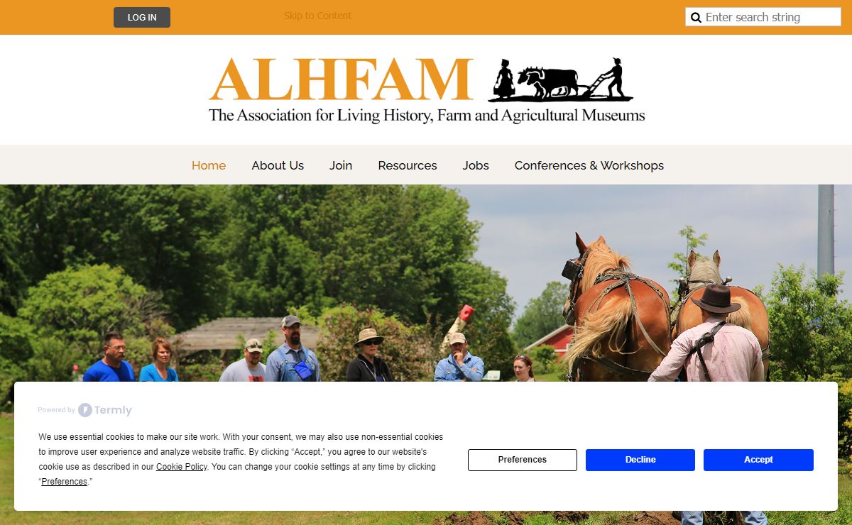ALHFAM - Association for Living History, Farm and Agricultural Museums - Home