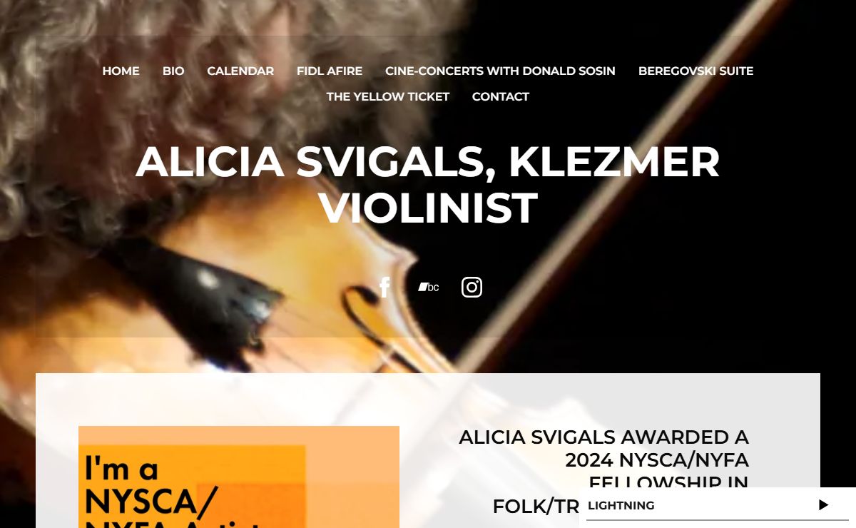 Alicia Svigals, Klezmer Violinist