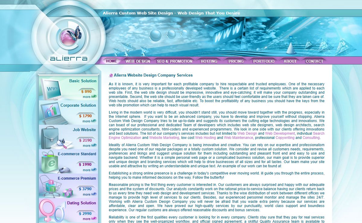 Web Design Company | Website Design Services | Alierra Design