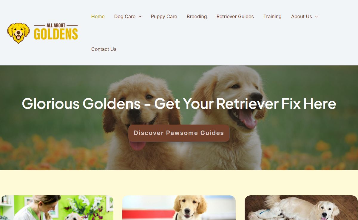 Home - All About Goldens