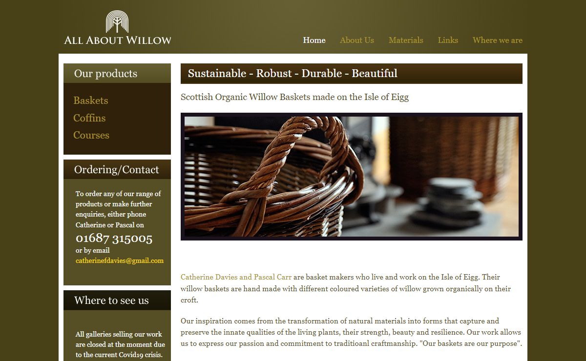 Scottish Willow Baskets.
