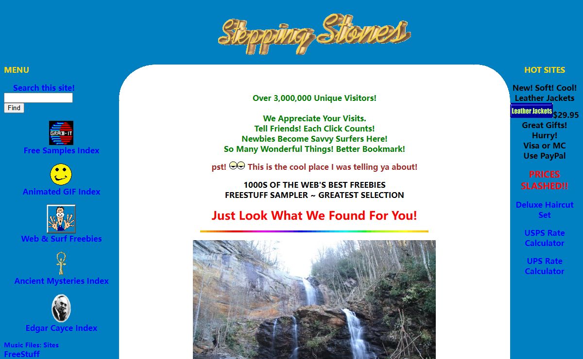 All-EZ FreeStuff Sampler & Mystical Stepping Stones! 1000s of Freebies!
