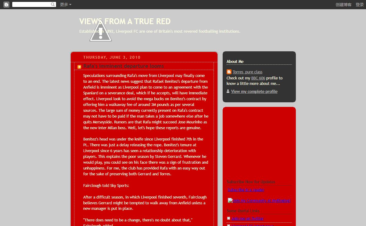 Views From a True Red, Liverpool FC