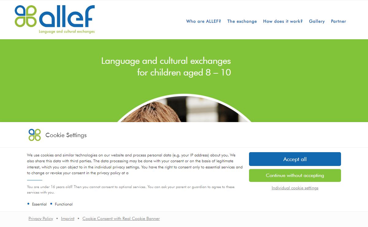 Allef UK – Six month language and cultural exchanges for children aged 8 to 11