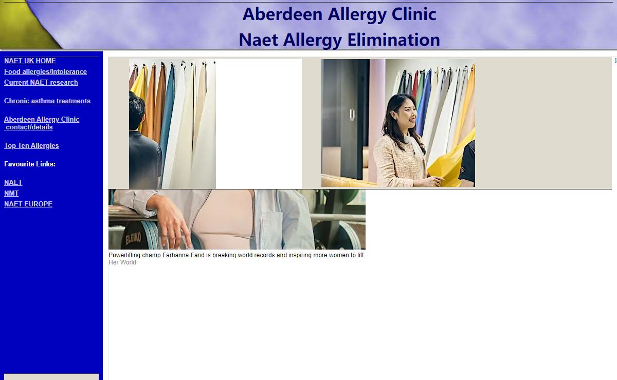 Allergy and Asthma Elimination Treatment Naet Holistic Centre UK