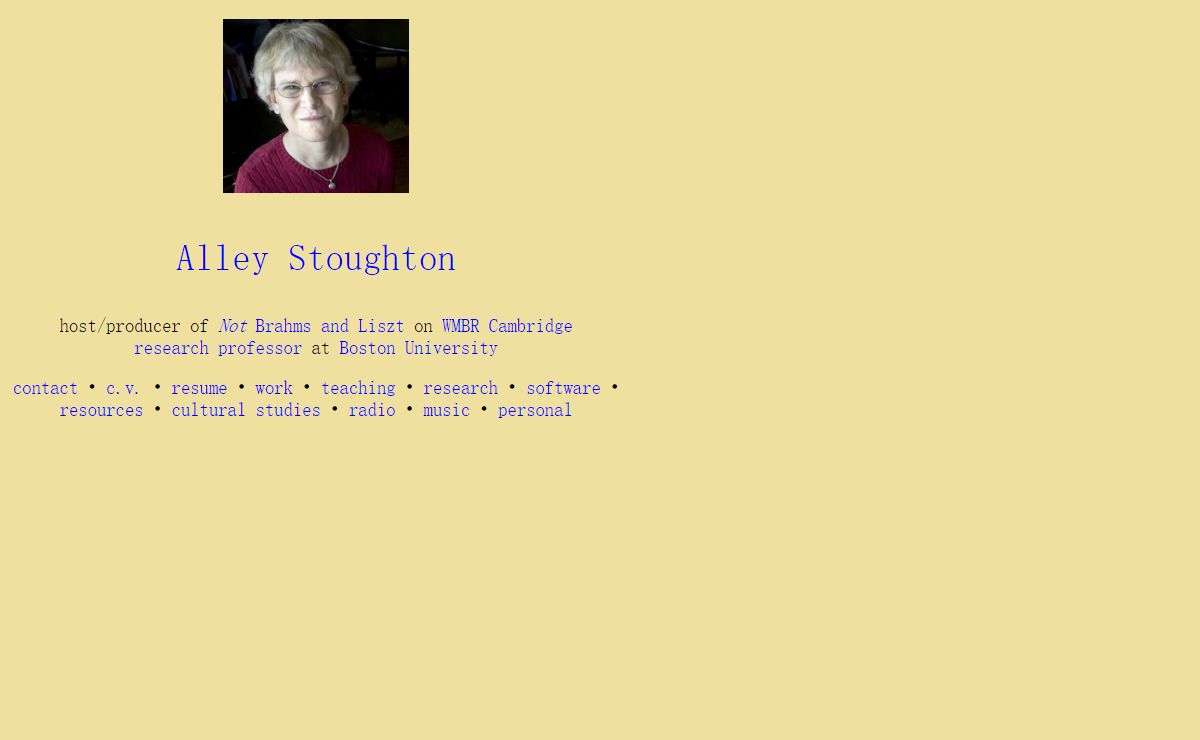 Alley Stoughton's Website