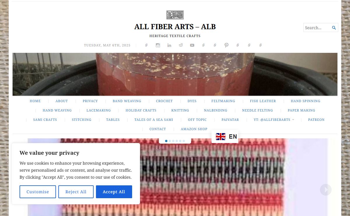ALL FIBER ARTS – ALB – HERITAGE TEXTILE CRAFTS