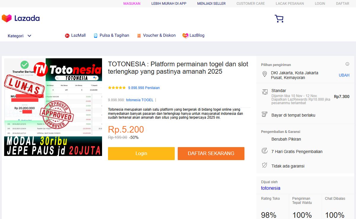 TOTONESIA : Platform permainan togel dan slot terlengkap yang pastinya amanah 2025
