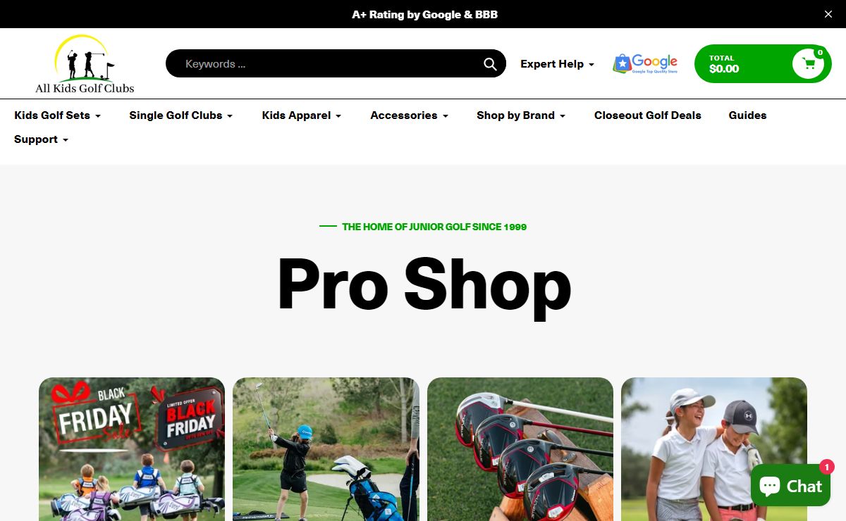 All Kids Golf Clubs - Your Home for All Kids Golf since 1999