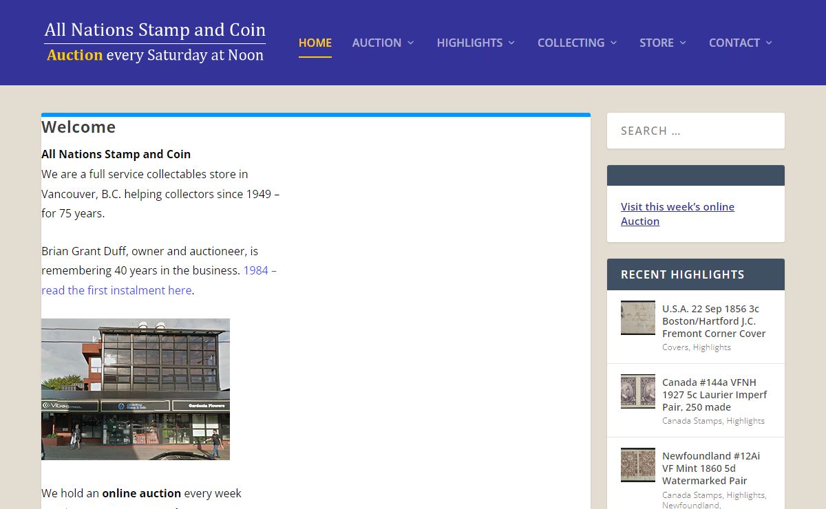 All Nations Stamp and Coin - Weekly Auction