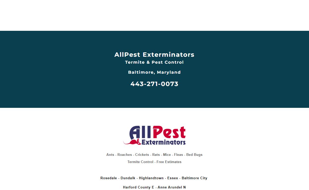 AllPest Exterminators - Termite & Pest Control - Baltimore