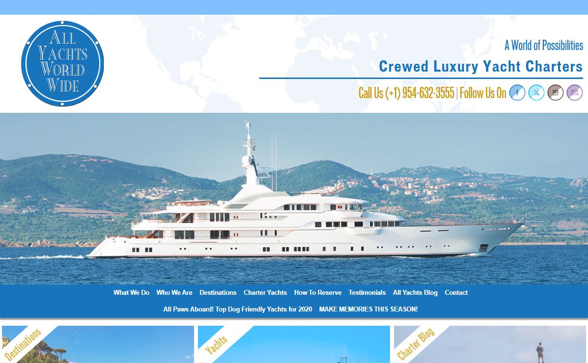 Crewed Luxury Yacht Charters - All Yachts Worldwide - Fort Lauderdale, Florida | Crewed Luxury Yacht Charters