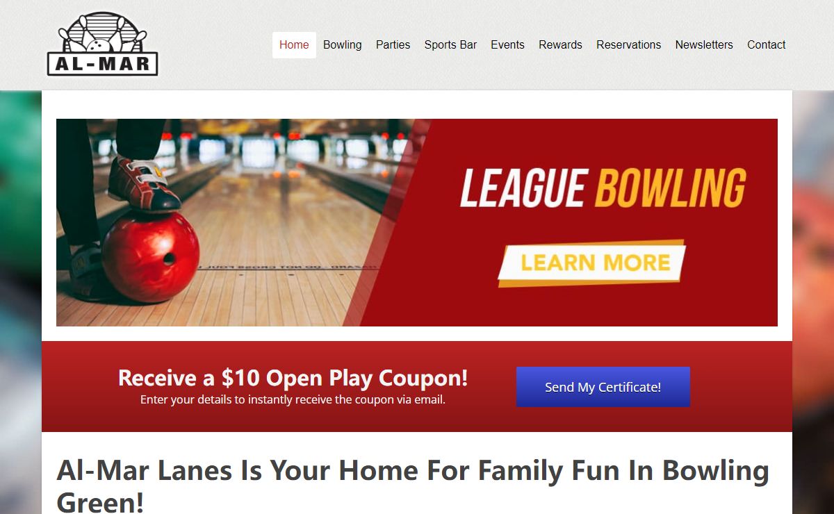 Bowling Alley | Family Fun | Al-Mar Lanes | Bowling Green, OH
