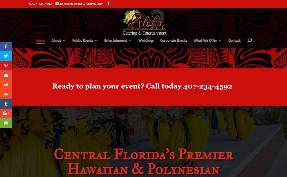 Hawaiian Entertainment and Catering | Aloha Productions Luau