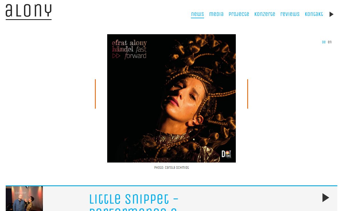 Efrat Alony News Blog / Jazz . Jazzsängerin / Jazz Singer Efrat Alony