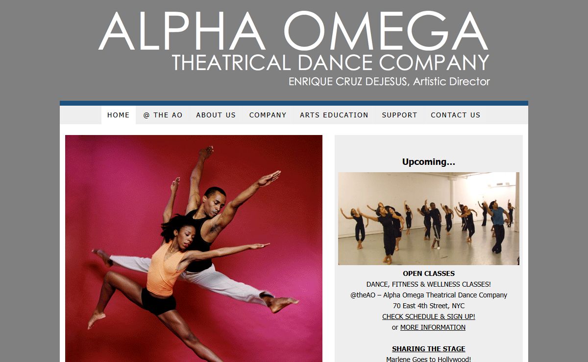 Alpha Omega Theatrical Dance Company — Enrique Cruz DeJesus, Artistic Director
