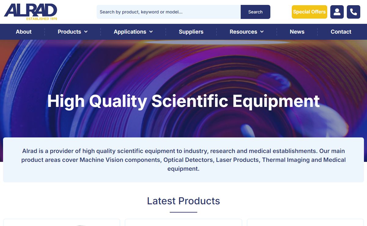 Alrad Instruments Ltd, Suppliers of High Quality Scientific Equipment